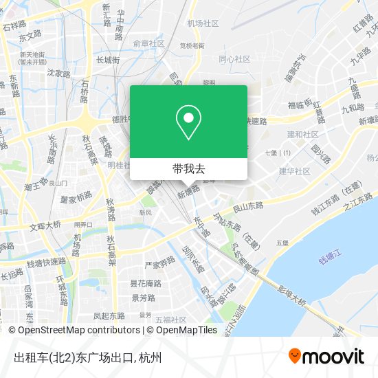 出租车(北2)东广场出口地图