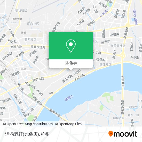 浑涵酒轩(九堡店)地图
