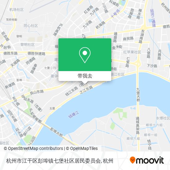杭州市江干区彭埠镇七堡社区居民委员会地图