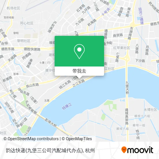 韵达快递(九堡三公司汽配城代办点)地图