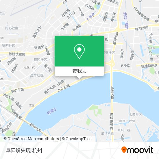阜阳馒头店地图