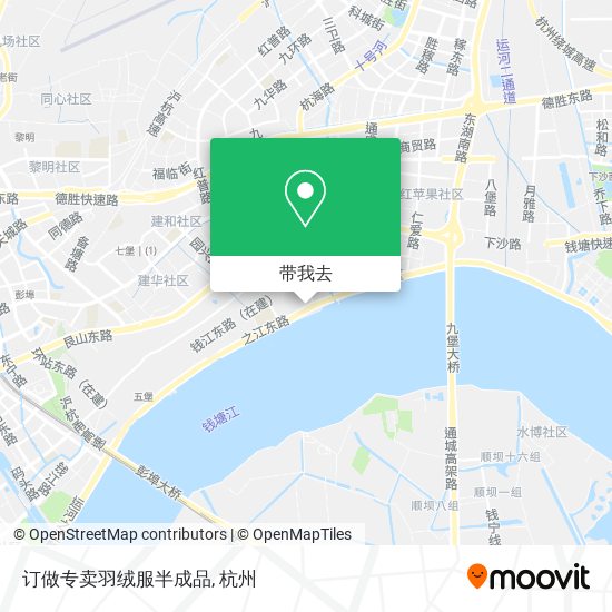 订做专卖羽绒服半成品地图