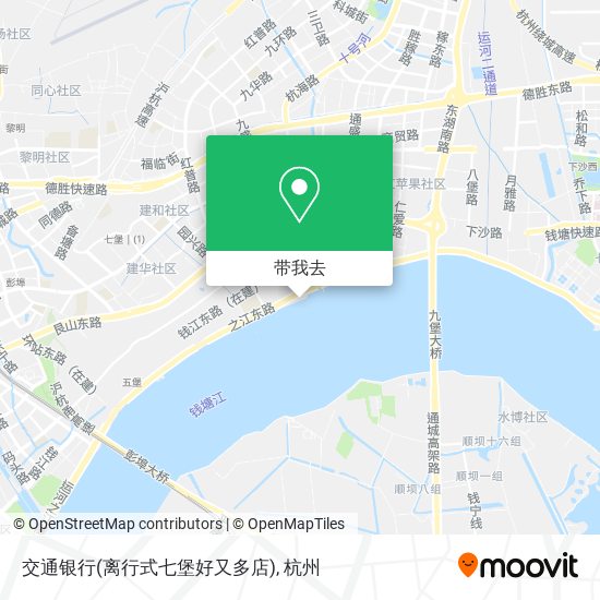 交通银行(离行式七堡好又多店)地图