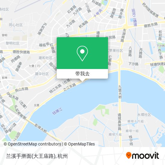 兰溪手擀面(大王庙路)地图