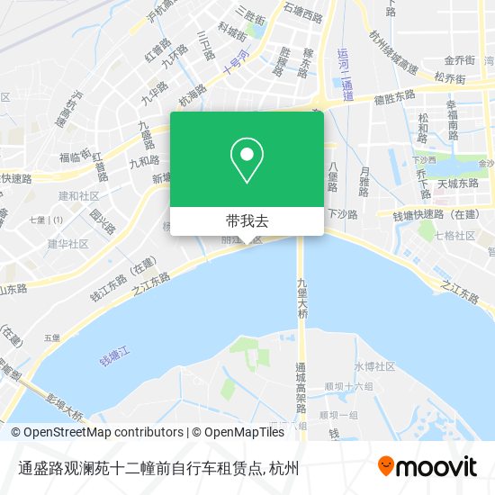 通盛路观澜苑十二幢前自行车租赁点地图