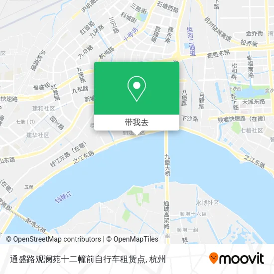 通盛路观澜苑十二幢前自行车租赁点地图