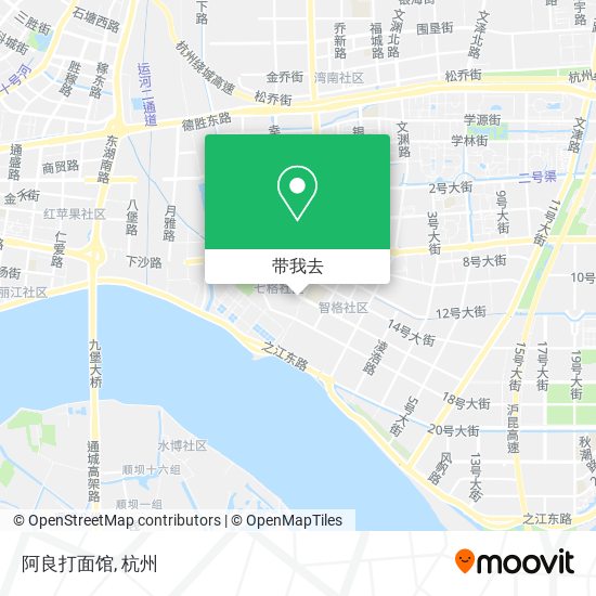 阿良打面馆地图