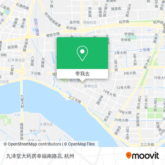 九泽堂大药房幸福南路店地图