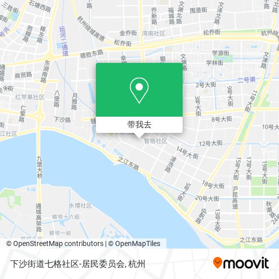 下沙街道七格社区-居民委员会地图