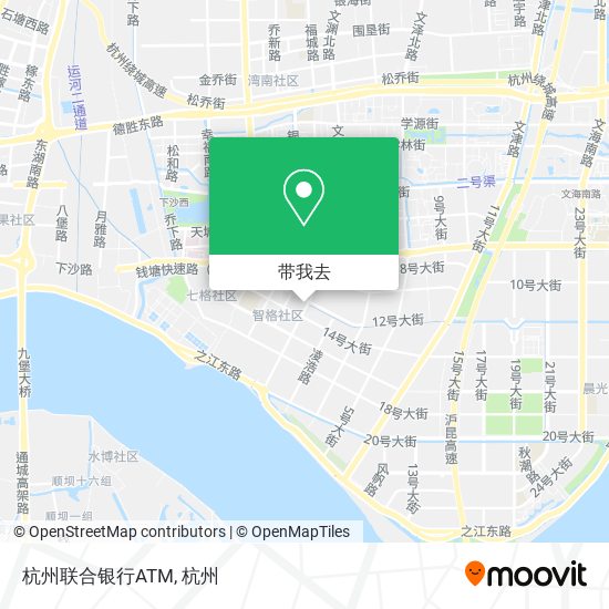 杭州联合银行ATM地图