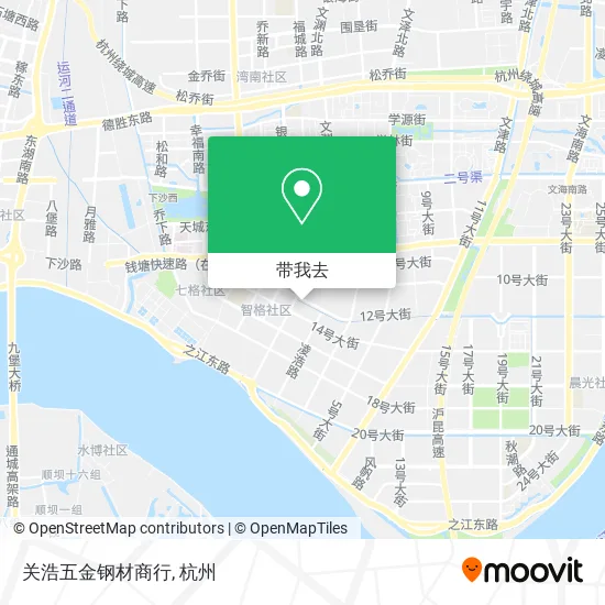 关浩五金钢材商行地图