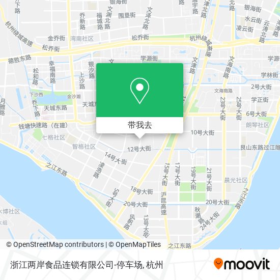 浙江两岸食品连锁有限公司-停车场地图