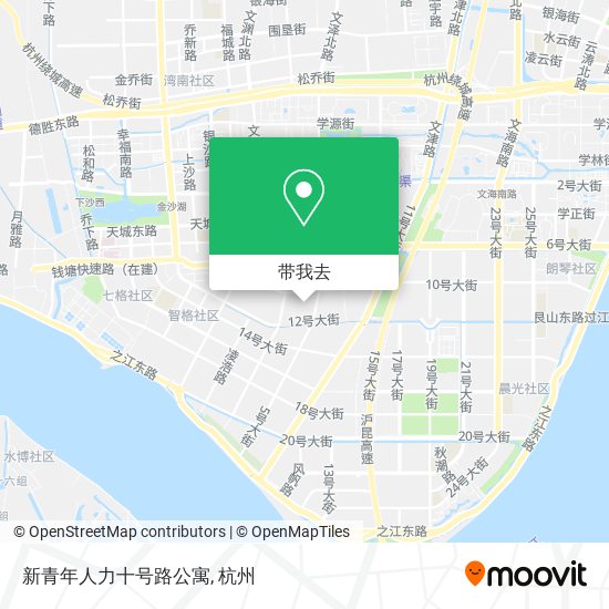 新青年人力十号路公寓地图
