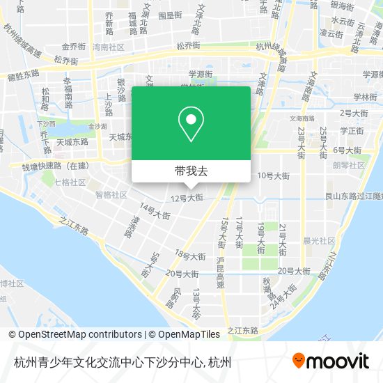 杭州青少年文化交流中心下沙分中心地图