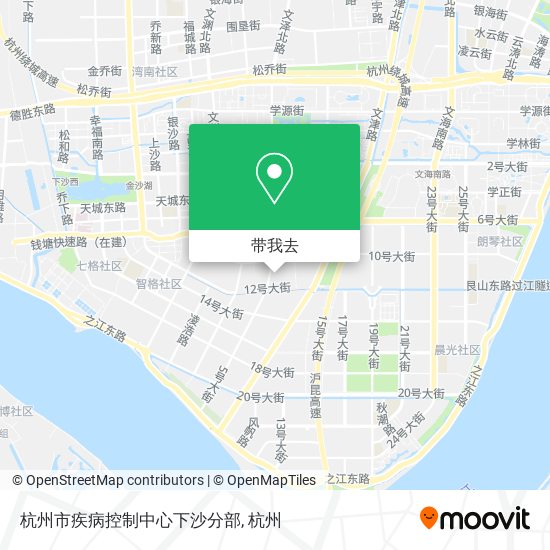 杭州市疾病控制中心下沙分部地图