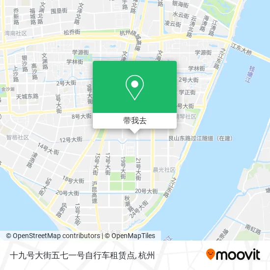 十九号大街五七一号自行车租赁点地图