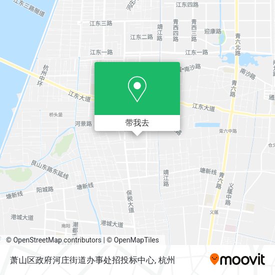 萧山区政府河庄街道办事处招投标中心地图