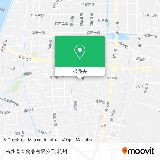 杭州普春食品有限公司地图