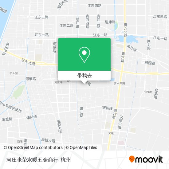 河庄张荣水暖五金商行地图