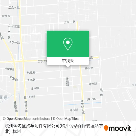 杭州金匀盛汽车配件有限公司(临江劳动保障管理站东北)地图