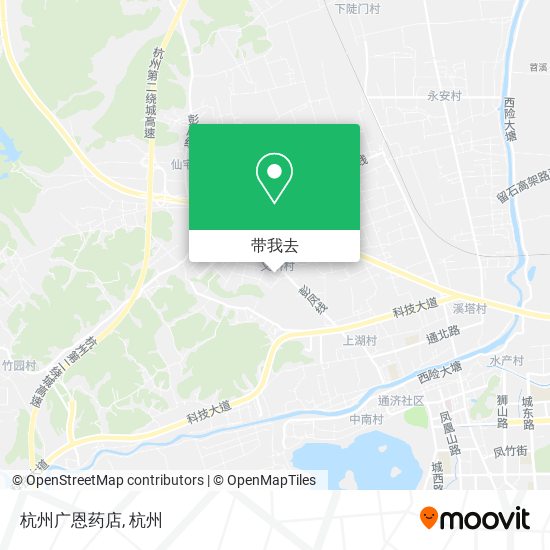杭州广恩药店地图