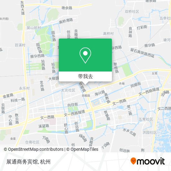展通商务宾馆地图