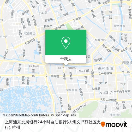 上海浦东发展银行24小时自助银行(杭州文鼎苑社区支行)地图