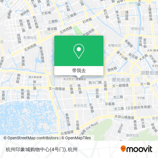 杭州印象城购物中心(4号门)地图
