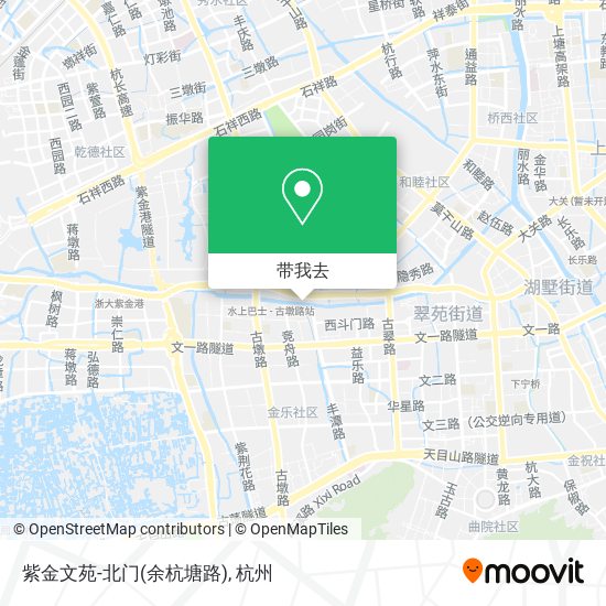 紫金文苑-北门(余杭塘路)地图