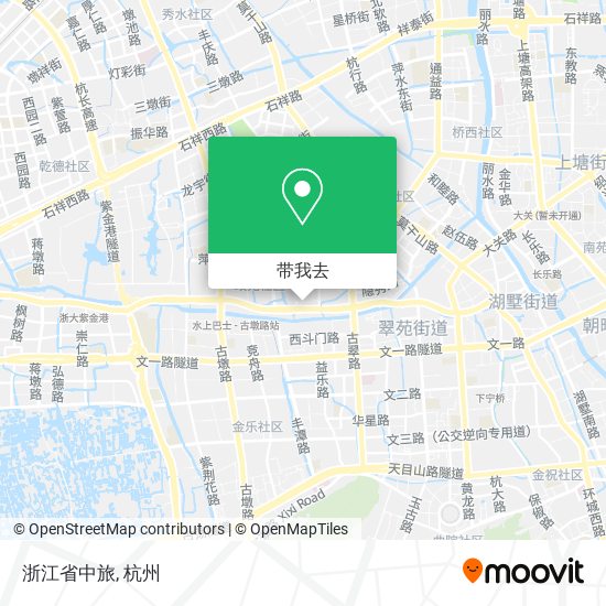 浙江省中旅地图