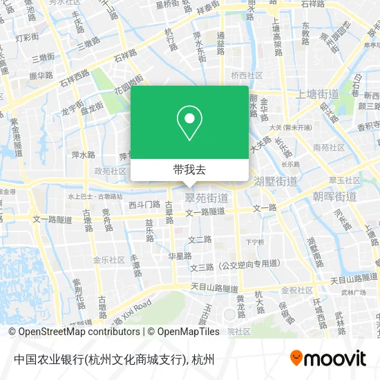 中国农业银行(杭州文化商城支行)地图