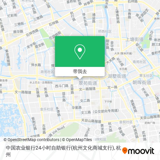 中国农业银行24小时自助银行(杭州文化商城支行)地图
