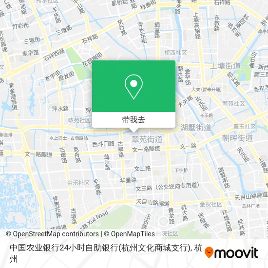 中国农业银行24小时自助银行(杭州文化商城支行)地图
