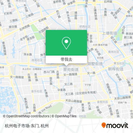 杭州电子市场-东门地图