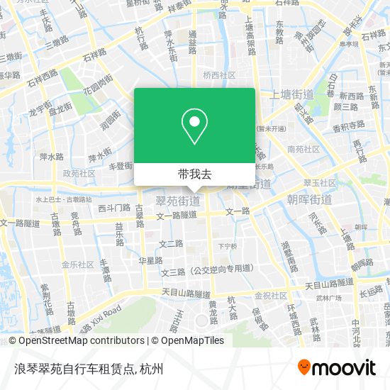 浪琴翠苑自行车租赁点地图