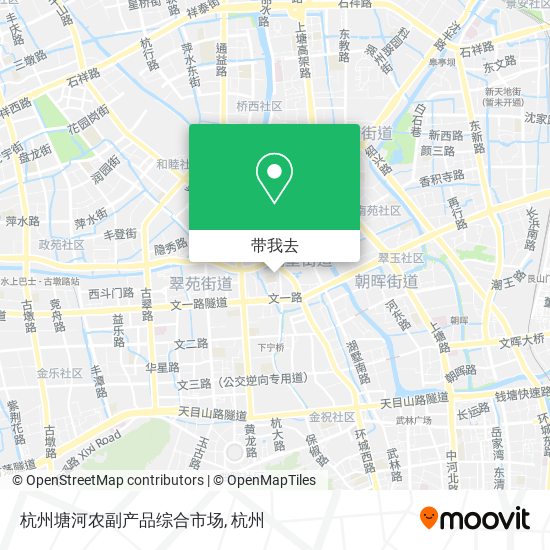 杭州塘河农副产品综合市场地图