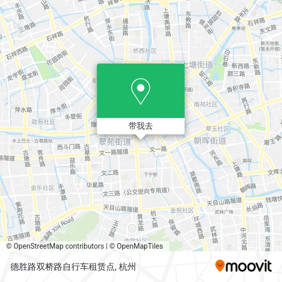 德胜路双桥路自行车租赁点地图