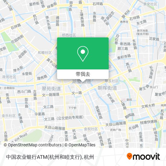中国农业银行ATM(杭州和睦支行)地图