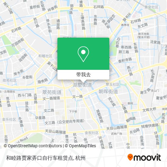 和睦路贾家弄口自行车租赁点地图