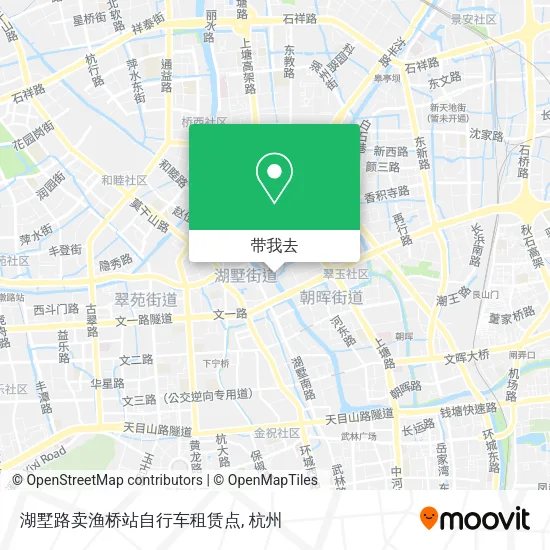湖墅路卖渔桥站自行车租赁点地图