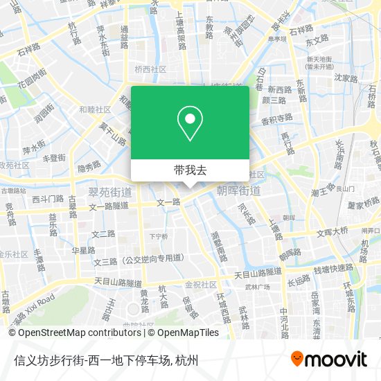 信义坊步行街-西一地下停车场地图
