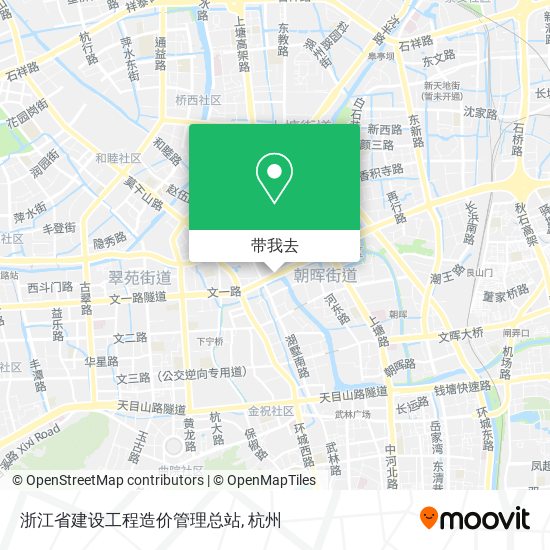 浙江省建设工程造价管理总站地图