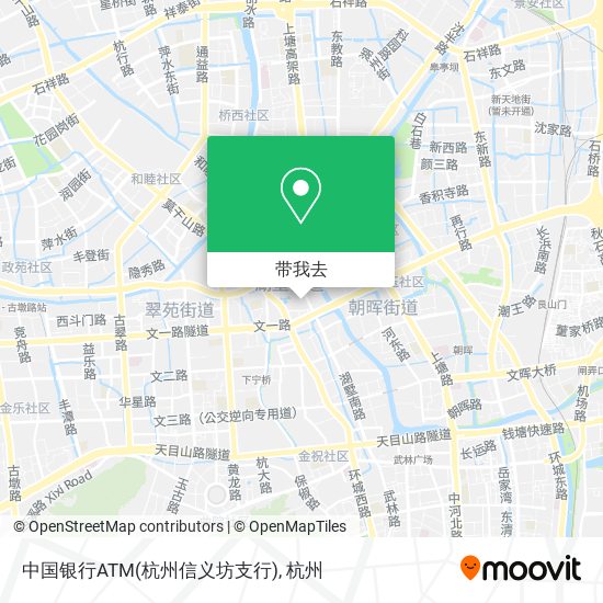 中国银行ATM(杭州信义坊支行)地图