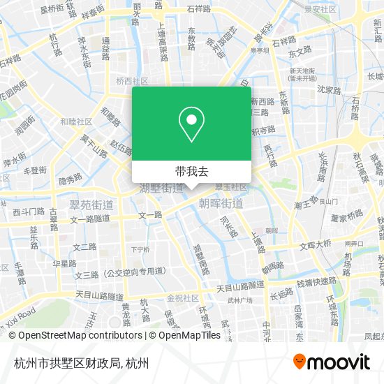 杭州市拱墅区财政局地图