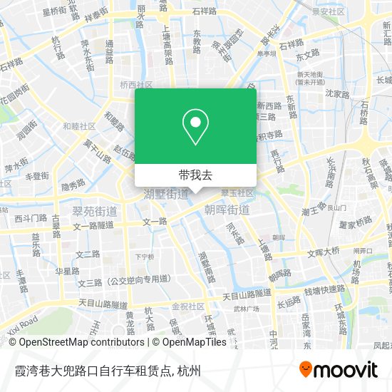霞湾巷大兜路口自行车租赁点地图