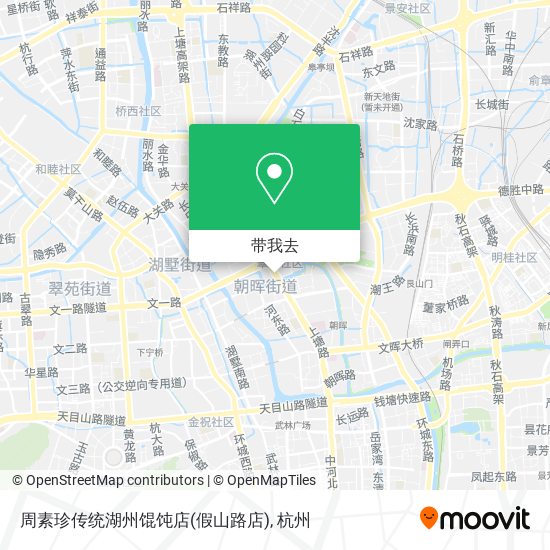 周素珍传统湖州馄饨店(假山路店)地图