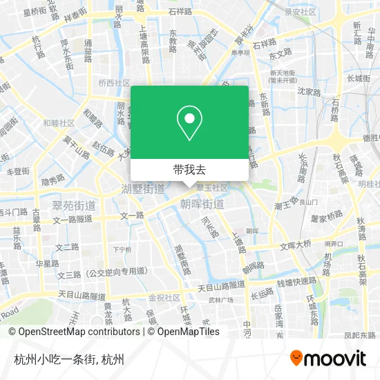 杭州小吃一条街地图