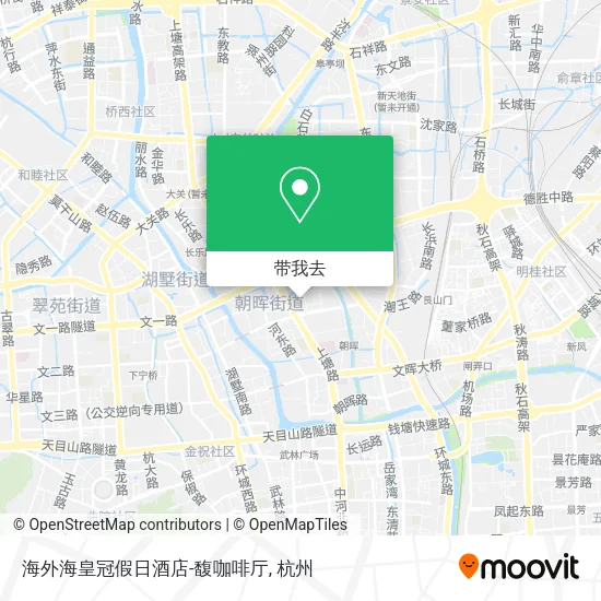 海外海皇冠假日酒店-馥咖啡厅地图