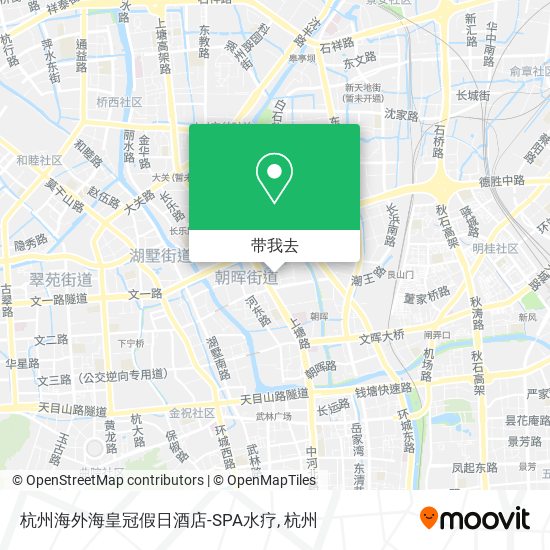杭州海外海皇冠假日酒店-SPA水疗地图