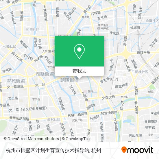 杭州市拱墅区计划生育宣传技术指导站地图